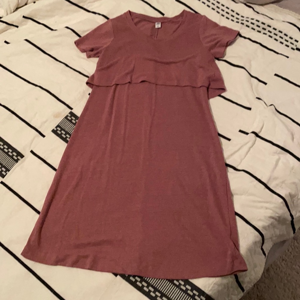 Old Navy pink nursing dress